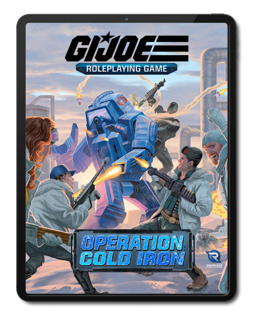 G.I. JOE Roleplaying Game Operation Cold Iron Adventure Book Tablet