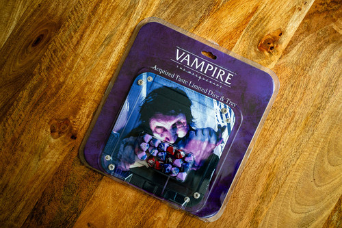 Vampire: The Masquerade 5th Edition Roleplaying Game Acquired Taste Limited Dice & Tray Accessory Pack