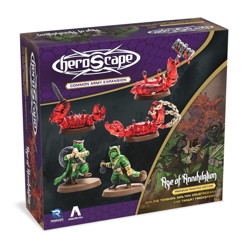 Heroscape: Molten Crustaceans & Tanuki Tricksters Army Expansion Painted 3D