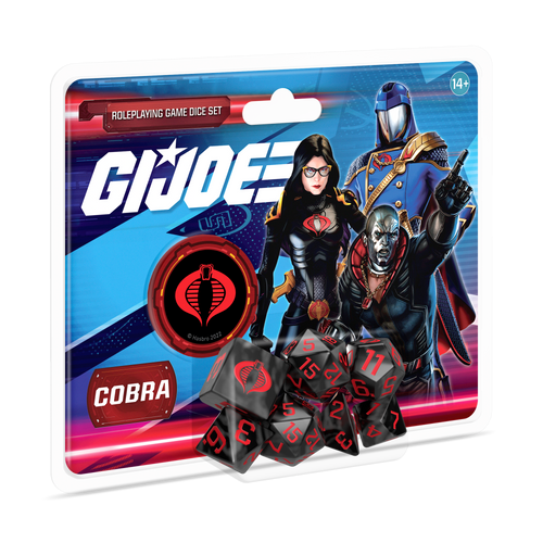 G.I. JOE Roleplaying Game Cobra Dice Set 3D