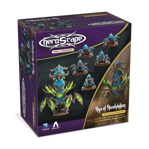 Heroscape: Rising Tide – Queen Maladrix & Festering Honor Guard Army Expansion Premium Painted Edition 3D