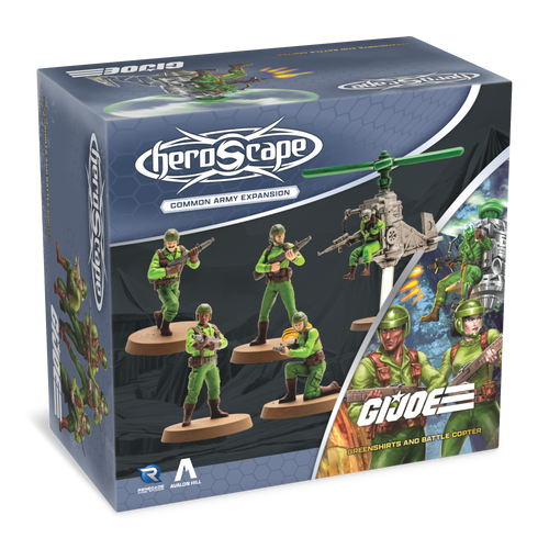G.I. JOE Heroscape: Greenshirts & Battle Copter Army Expansion 3D